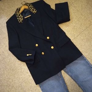 Vintage 90’s Corbin Thread Fine Wool Blazer, size: 14 (Vintage)